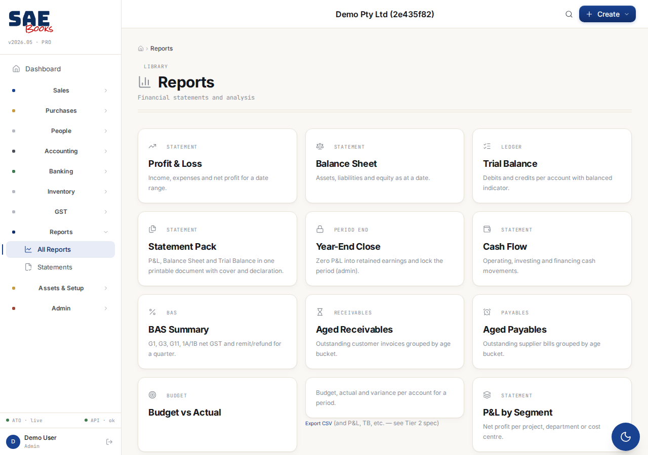 Reports library
